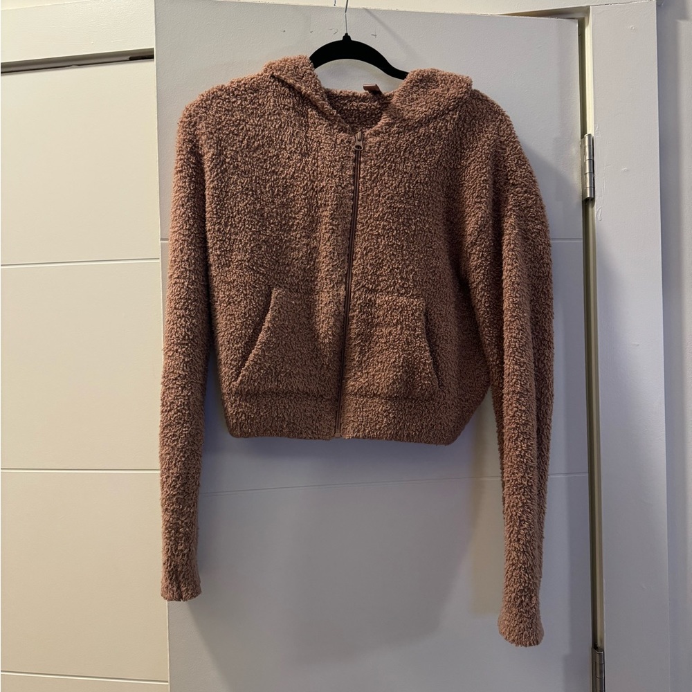 SKIMS teddy bear zip up
